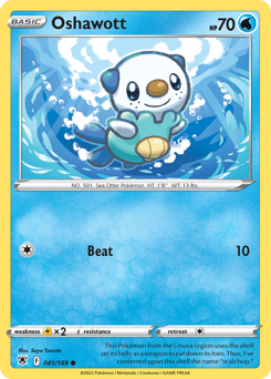 Oshawott, Astral Radiance #41, Pokémon TCG card