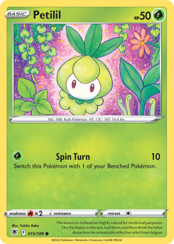 Petilil, Astral Radiance #15, Pokémon TCG card
