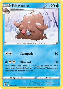 Piloswine, Astral Radiance #32, Pokémon TCG card