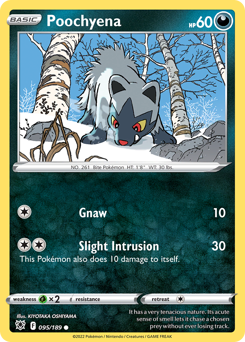 Poochyena, Astral Radiance #95, Pokémon TCG card