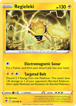 Regieleki, Astral Radiance #51, Pokémon TCG card