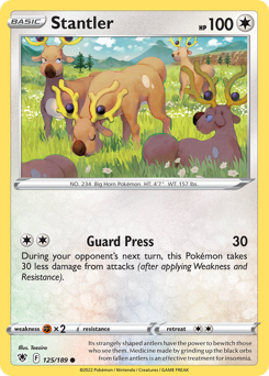Stantler, Astral Radiance #125, Pokémon TCG card