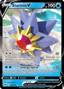 Starmie V, Astral Radiance #30, Pokémon TCG card
