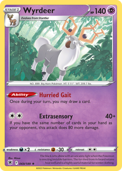 Wyrdeer, Astral Radiance #69, Pokémon TCG card