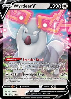 Wyrdeer V, Astral Radiance #134, Pokémon TCG card