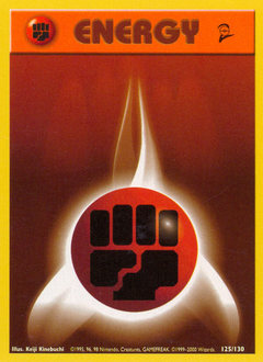 Fighting Energy, Base Set 2 #125, Pokémon TCG card