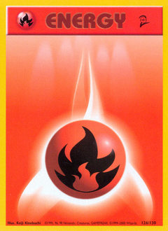 Fire Energy, Base Set 2 #126, Pokémon TCG card
