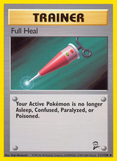 Full Heal, Base Set 2 #111, Pokémon TCG card