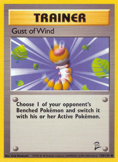 Gust of Wind, Base Set 2 #120, Pokémon TCG card