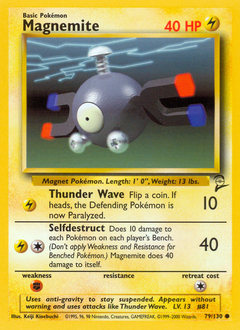 Magnemite, Base Set 2 #79, Pokémon TCG card