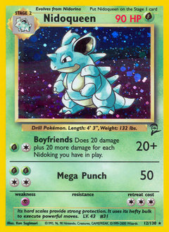 Nidoqueen, Base Set 2 #12, Pokémon TCG card