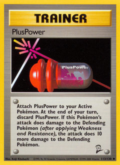 PlusPower, Base Set 2 #113, Pokémon TCG card
