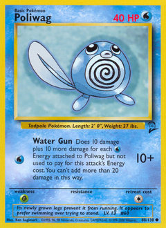 Poliwag, Base Set 2 #88, Pokémon TCG card