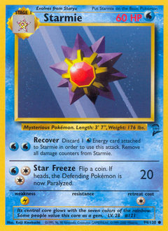 Starmie, Base Set 2 #94, Pokémon TCG card