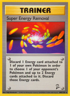 Super Energy Removal, Base Set 2 #108, Pokémon TCG card