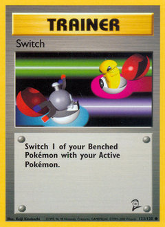 Switch, Base Set 2 #123, Pokémon TCG card