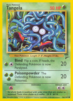 Tangela, Base Set 2 #96, Pokémon TCG card