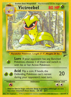 Victreebel, Base Set 2 #32, Pokémon TCG card