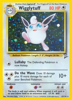 Wigglytuff, Base Set 2 #19, Pokémon TCG card