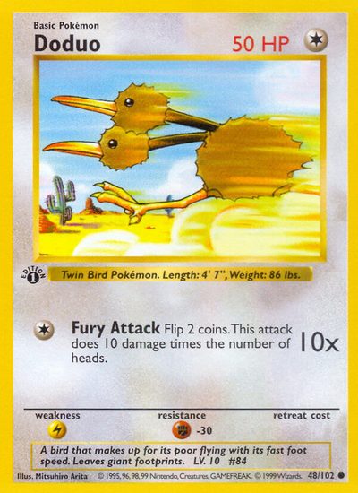 Doduo, Base #48, Pokémon TCG card