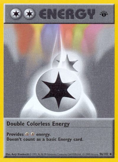 Double Colorless Energy, Base #96, Pokémon TCG card