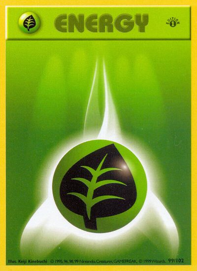 Grass Energy, Base #99, Pokémon TCG card