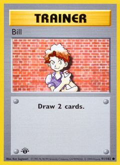 Bill, Base #91, Pokémon TCG card