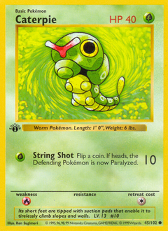 Caterpie, Base #45, Pokémon TCG card