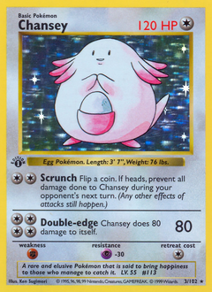 Chansey, Base #3, Pokémon TCG card