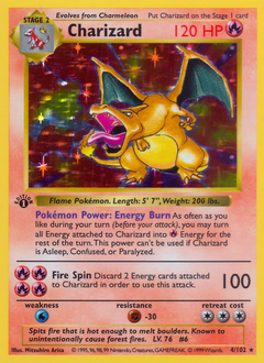 Charizard, Base #4, Pokémon TCG card
