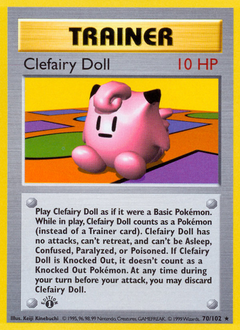 Clefairy Doll, Base #70, Pokémon TCG card
