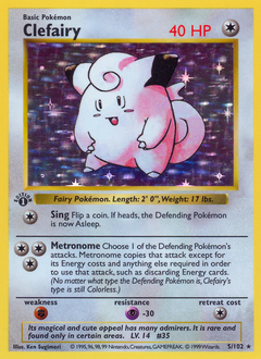Clefairy, Base #5, Pokémon TCG card