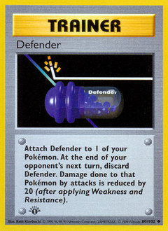 Defender, Base #80, Pokémon TCG card