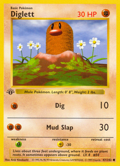Diglett, Base #47, Pokémon TCG card