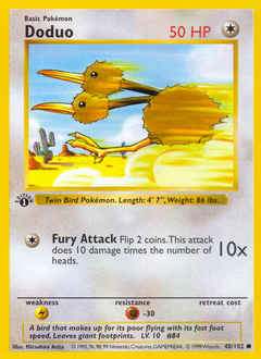 Doduo, Base #48, Pokémon TCG card