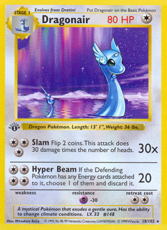 Dragonair, Base #18, Pokémon TCG card