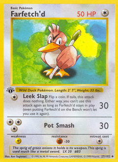Farfetch'd, Base #27, Pokémon TCG card