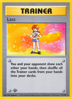 Lass, Base #75, Pokémon TCG card
