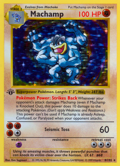Machamp, Base #8, Pokémon TCG card