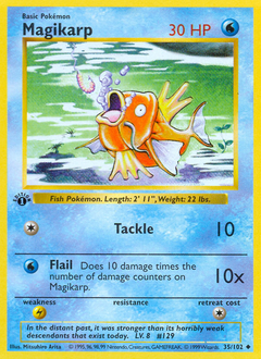 Magikarp, Base #35, Pokémon TCG card