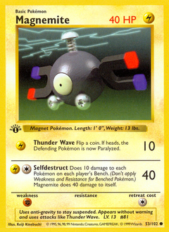 Magnemite, Base #53, Pokémon TCG card