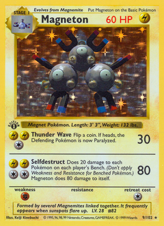 Magneton, Base #9, Pokémon TCG card