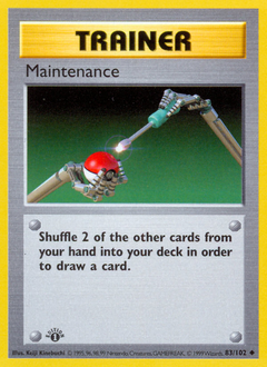 Maintenance, Base #83, Pokémon TCG card