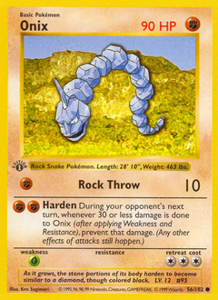 Onix, Base #56, Pokémon TCG card