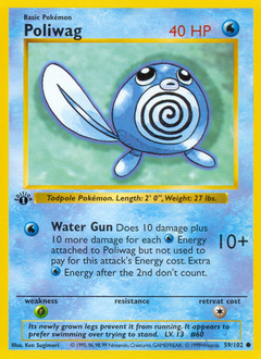 Poliwag, Base #59, Pokémon TCG card