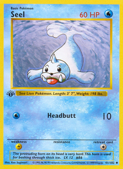 Seel, Base #41, Pokémon TCG card