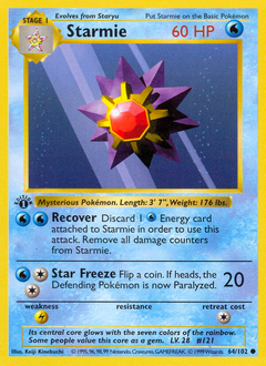 Starmie, Base #64, Pokémon TCG card