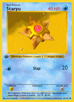 Staryu, Base #65, Pokémon TCG card