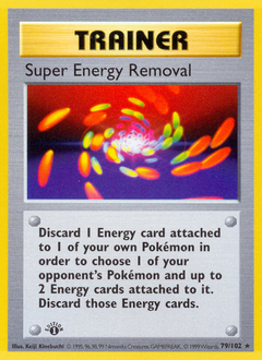 Super Energy Removal, Base #79, Pokémon TCG card