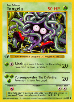 Tangela, Base #66, Pokémon TCG card